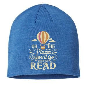 Hot Air Balloon Oh The Places You’Ll Go When You Read Sustainable Beanie