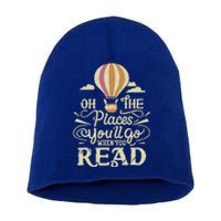 Hot Air Balloon Oh The Places You’Ll Go When You Read Short Acrylic Beanie