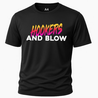 Hookers And Blow Funny Meme Cooling Performance Crew T-Shirt