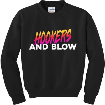 Hookers And Blow Funny Meme Kids Sweatshirt