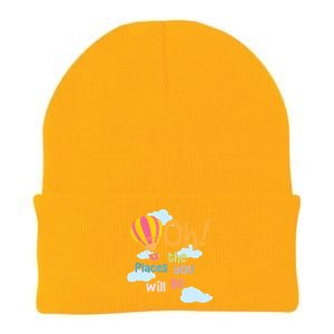 Hot Air Balloon Oh The Places You’Ll Go When You Read Knit Cap Winter Beanie