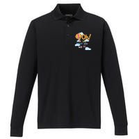 Hot Air Balloon Oh The Places You’Ll Go When You Read Performance Long Sleeve Polo