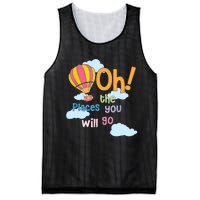 Hot Air Balloon Oh The Places You’Ll Go When You Read Mesh Reversible Basketball Jersey Tank