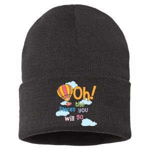 Hot Air Balloon Oh The Places You’Ll Go When You Read Sustainable Knit Beanie