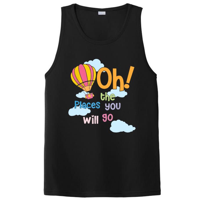 Hot Air Balloon Oh The Places You’Ll Go When You Read PosiCharge Competitor Tank