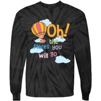 Hot Air Balloon Oh The Places You’Ll Go When You Read Tie-Dye Long Sleeve Shirt