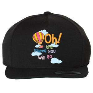 Hot Air Balloon Oh The Places You’Ll Go When You Read Wool Snapback Cap