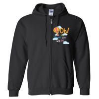 Hot Air Balloon Oh The Places You’Ll Go When You Read Full Zip Hoodie