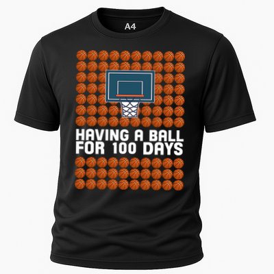 Having A Ball For 100 Days Of School Basketball Performance Shirt