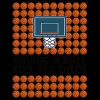 Having A Ball For 100 Days Of School Basketball Mug