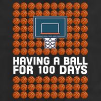 Having A Ball For 100 Days Of School Basketball Golf Towel