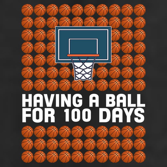 Having A Ball For 100 Days Of School Basketball Golf Towel