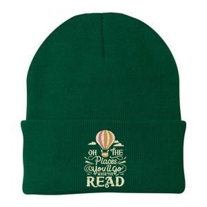 Hot Air Balloon Oh The Places You’Ll Go When You Read Knit Cap Winter Beanie