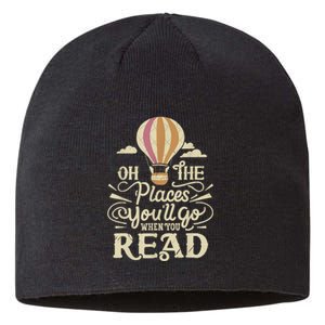 Hot Air Balloon Oh The Places You’Ll Go When You Read Sustainable Beanie