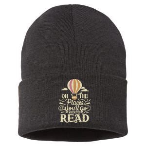 Hot Air Balloon Oh The Places You’Ll Go When You Read Sustainable Knit Beanie