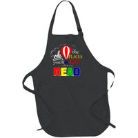 Hot Air Balloon Oh The Places Youll Go When You Read Full-Length Apron With Pockets