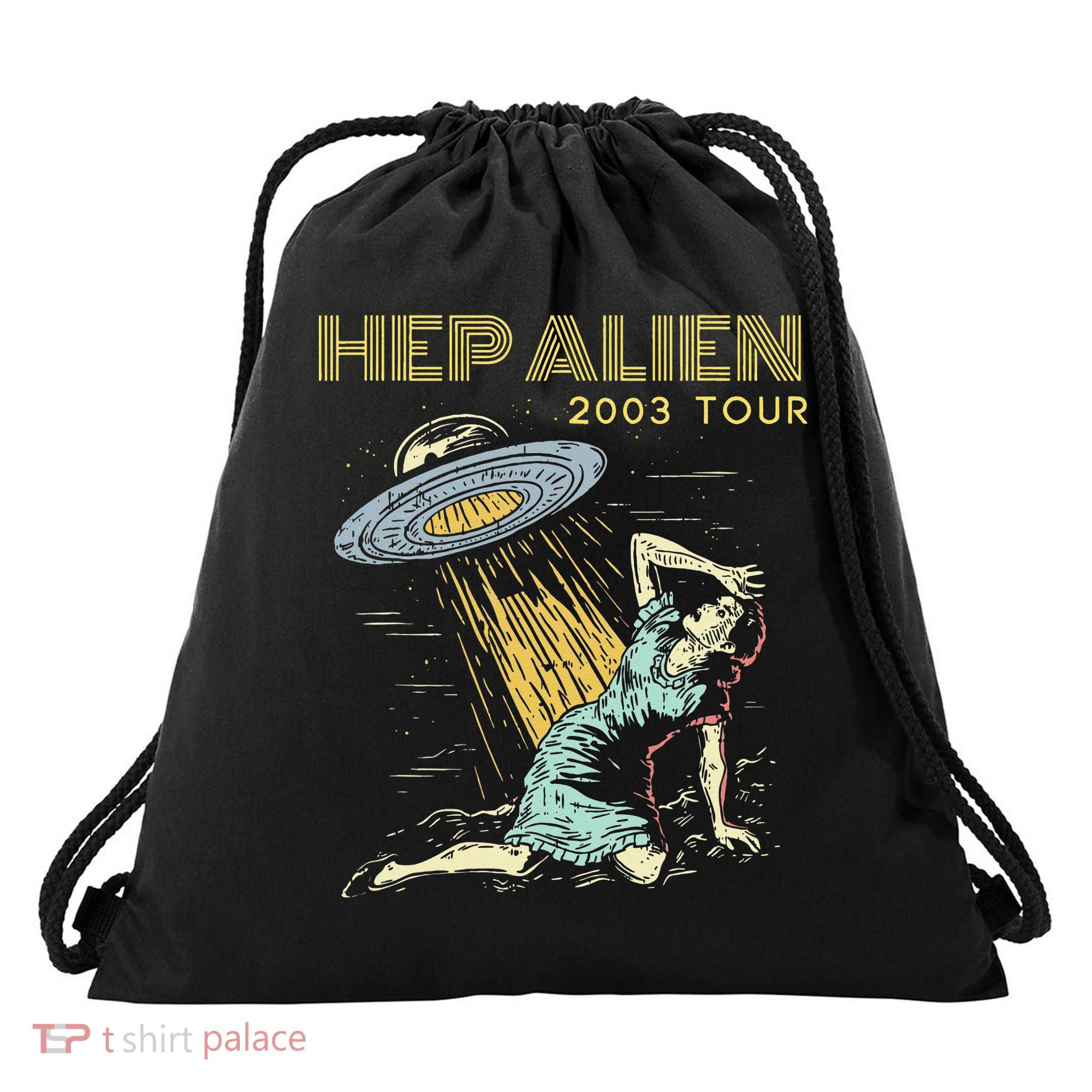 Hep Alien Band Pop Culture Drawstring Bag