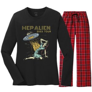 Hep Alien Band Pop Culture Women's Long Sleeve Flannel Pajama Set 