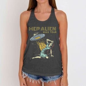 Hep Alien Band Pop Culture Women's Knotted Racerback Tank