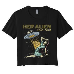 Hep Alien Band Pop Culture Women's Crop Top Tee