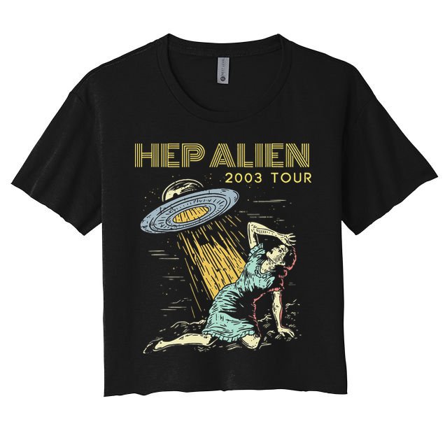 Hep Alien Band Pop Culture Crop Top