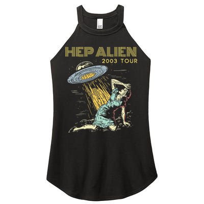 Hep Alien Band Pop Culture Women's Perfect Tri Rocker Tank