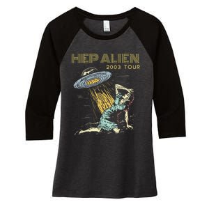 Hep Alien Band Pop Culture Women's Tri-Blend 3/4-Sleeve Raglan Shirt