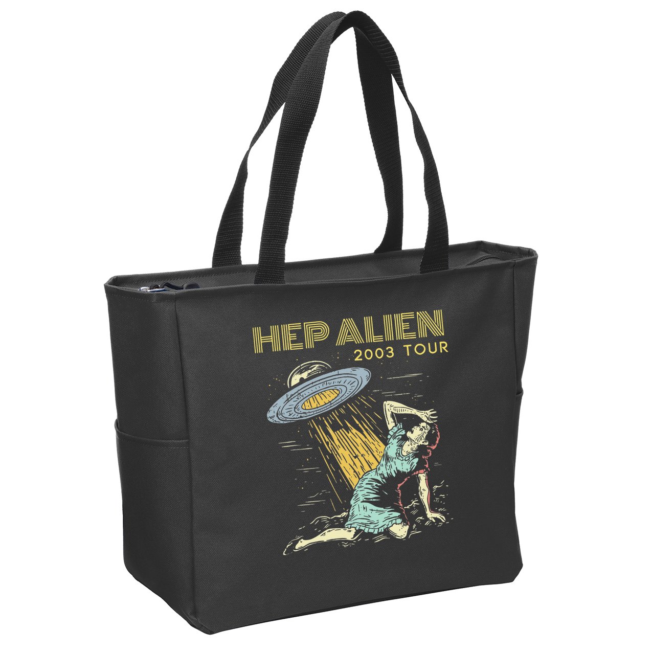 Hep Alien Band Pop Culture Zip Tote Bag
