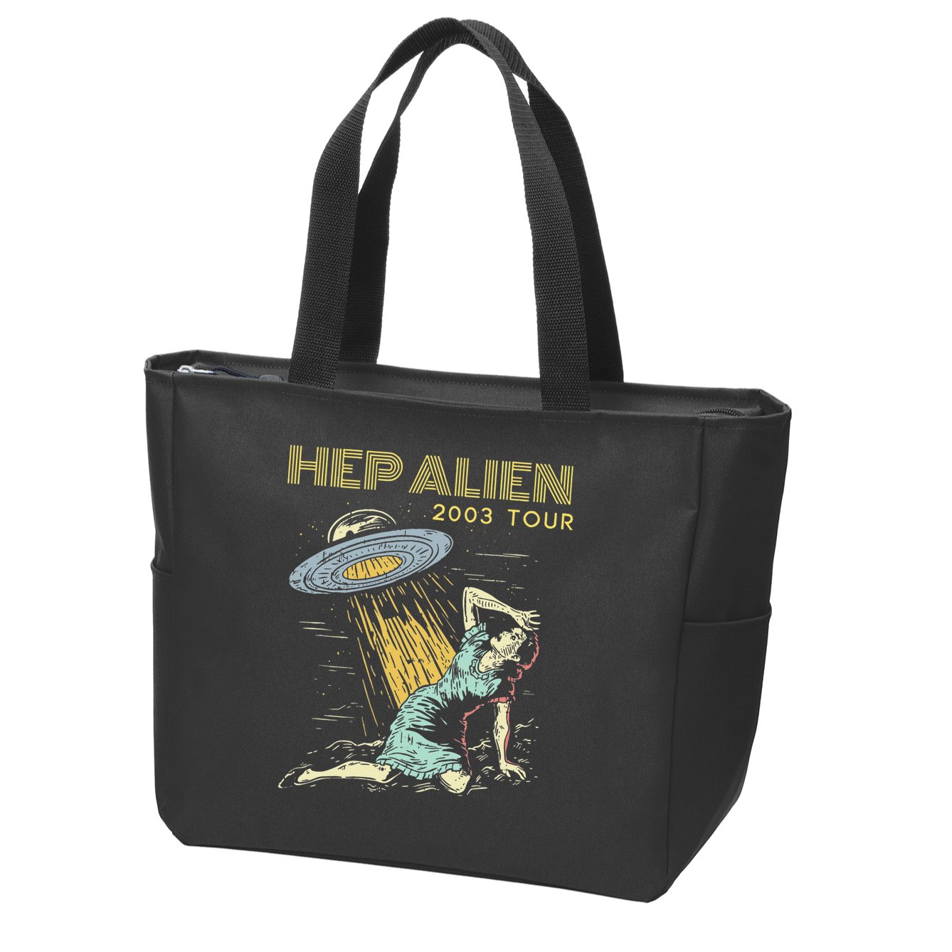 Hep Alien Band Pop Culture Zip Tote Bag