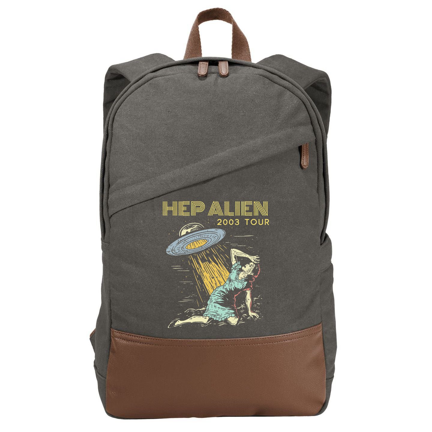 Hep Alien Band Pop Culture Cotton Canvas Backpack