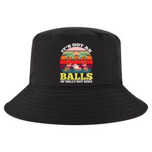 Hot As Balls Of Holly Out Here Summer Santa Party Xmas July Gift Cool Comfort Performance Bucket Hat