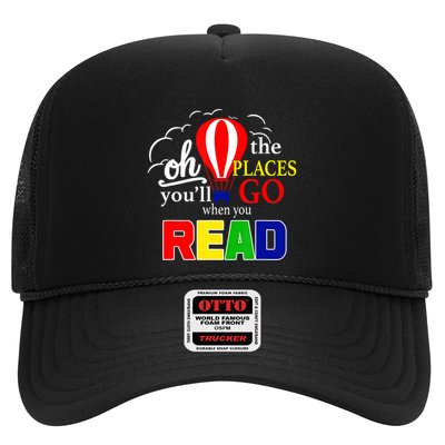 Hot Air Balloon Oh The Places You’Ll Go When You Read Trucker Hat