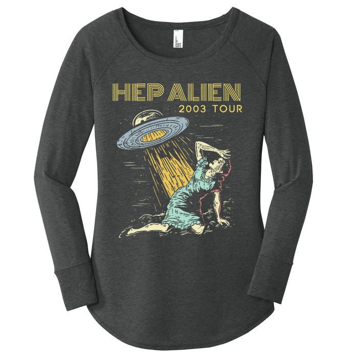 Hep Alien Band Pop Culture Women's Perfect Tri Tunic Long Sleeve Shirt