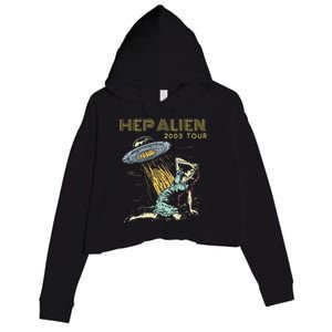 Hep Alien Band Pop Culture Crop Fleece Hoodie