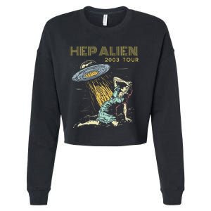 Hep Alien Band Pop Culture Cropped Pullover Crew