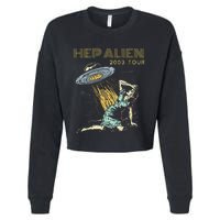 Hep Alien Band Pop Culture Cropped Pullover Crew