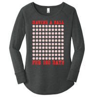 Having A Ball For 100 Days Of School 100th Baseball Women's Perfect Tri Tunic Long Sleeve Shirt