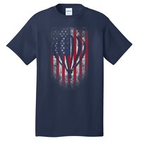 Hot Air Balloon Vintage USA Flag Tall T-Shirt