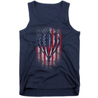 Hot Air Balloon Vintage USA Flag Tank Top