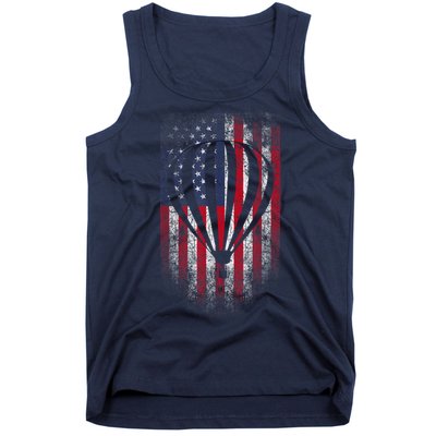 Hot Air Balloon Vintage USA Flag Tank Top