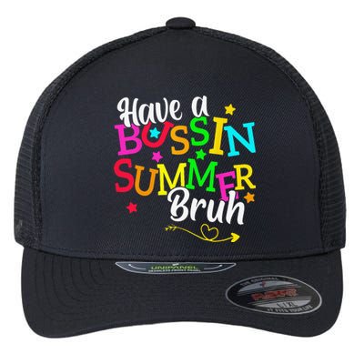 Have A Bussin Summer Bruh Flexfit Unipanel Trucker Cap