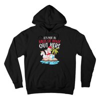 Hot As Balls Of Holly Santa Funny Christmas In July Graphic Hoodie