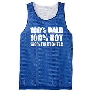 Hot And Bald Firefighter For Fire Gift Mesh Reversible Basketball Jersey Tank