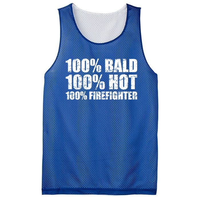 Hot And Bald Firefighter For Fire Gift Mesh Reversible Basketball Jersey Tank