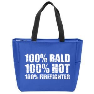 Hot And Bald Firefighter For Fire Gift Zip Tote Bag