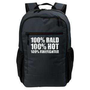 Hot And Bald Firefighter For Fire Gift Daily Commute Backpack