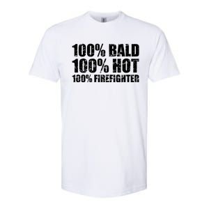 Hot And Bald Firefighter For Fire Gift Softstyle CVC T-Shirt