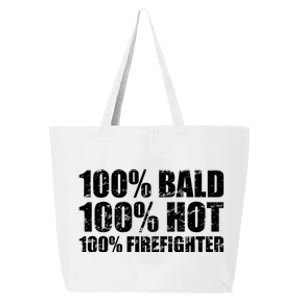 Hot And Bald Firefighter For Fire Gift 25L Jumbo Tote