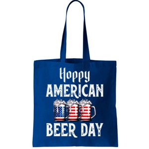 Hoppy American Beer Day Usa Flag Beer Lover Craft Brewer Cool Gift Tote Bag