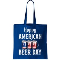 Hoppy American Beer Day Usa Flag Beer Lover Craft Brewer Cool Gift Tote Bag